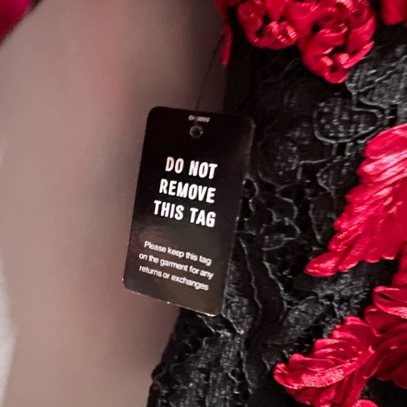 Express Lace Embroidered V-Neck Long Sleeve Thong Bodysuit size M - Picture 5 of 5